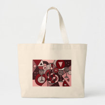 Arte abstracta fabulosa do Carafe e dos vidros do  Bolsa Para Compra