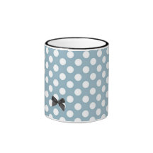 Arte azul pálido das bolinhas caneca