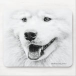 Arte bonita do cão do Samoyed Mouse Pad
