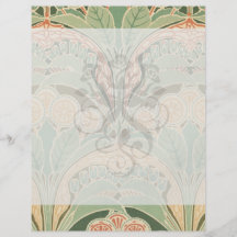 arte bontanical ornamentado do nouveau da arte do  panfletos coloridos
