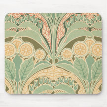 arte bontanical ornamentado do nouveau da arte do  mousepad