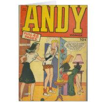 Arte cómica da época dourada - Andy cómico Cartao