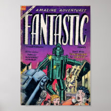 Arte cómica da época dourada - fantástica posters