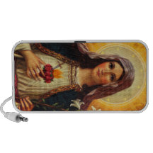 Arte cristã do coração sagrado de Jesus e de Mary Caixinha De Som Para Laptop