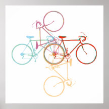 Arte da bicicleta impressão