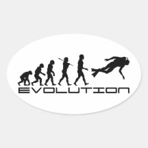 Arte da evolução do esporte de água do mergulho do adesivos