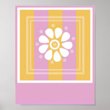 Arte da parede da flor poster