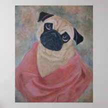 Arte da pintura do Pug Posters