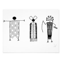 Arte da rocha de Anthropomorphs Convites
