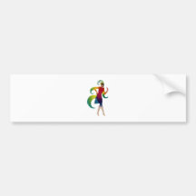 Arte Decô bailarina dancer Adesivo