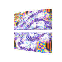 arte digital abstrata psicadélico do sonho funky d impressão de canvas esticadas