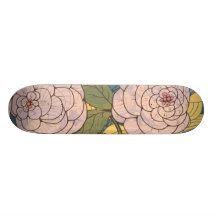 arte digital floral do nouveau da arte skates personalizados