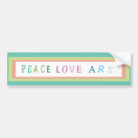 Arte do amor da paz adesivo