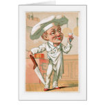 Arte do anúncio da comida do vintage do cozinheiro cartoes