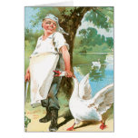 Arte do anúncio da comida do vintage do ganso do c cartoes