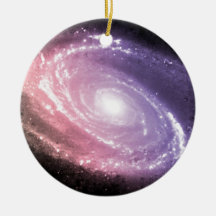 Arte do espaço do inclinação da galáxia ornamento para arvores de natal