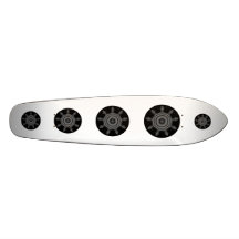 Arte do Fractal em preto e no cinza Skate Boards