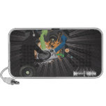 arte do vetor do hip-hop da música do disco-jóquei caixinha de som para iPod