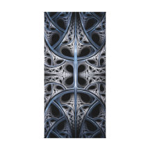 Arte esqueletal do fractal de Salão Impressão De Canvas Envolvida