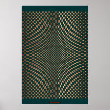 arte futurista IX da parede da ilusão óptica do Me Pôsteres