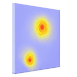 Arte Generative abstrata binária de Sun Impressão De Canvas Esticadas