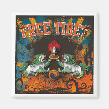 Arte livre do Grunge de Tibet Imã