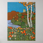 Arte Nouvaeu do parque Poster
