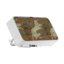 Arte Nouveau do cavalo do unicórnio do vintage Caixinhas De Som Para Mp3