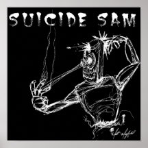 Arte oficial de Sam Merch do suicídio por Matt May Posteres