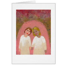 Arte popular alegre lésbica do casamento - legalme cartões