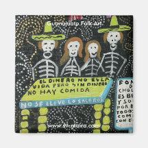 Arte popular de Guanajuato, Día de los Muertos Imã De Refrigerador