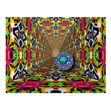 Artes abstractas - teste padrão 10 do caleidoscópi cartão postal