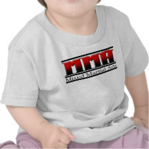 Artes marciais misturadas preto & vermelho do Mutt T-shirts