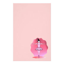 Artigos de papelaria da bailarina da dança