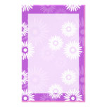 Artigos de papelaria da violeta do verão