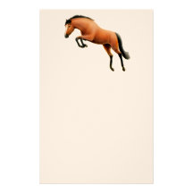 Artigos de papelaria de salto do cavalo de baía