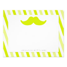 Artigos de papelaria do bigode convite