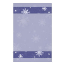 Artigos de papelaria do floco de neve