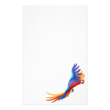 Artigos de papelaria do papagaio do Macaw