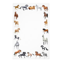 Artigos de papelaria loucos do cavalo