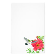 Artigos de papelaria Throated do colibri do rubi