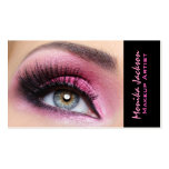 Artista longo do eyemakeup dos chicotes da sombra  cartões de visita