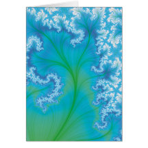 Árvore azul do Fractal Cartao