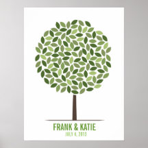 Árvore da assinatura do casamento poster