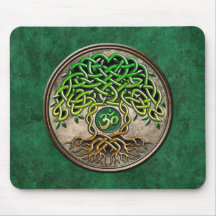 Árvore da ioga de vida mousepads