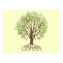 Árvore da paz de Obama Cartões Postais