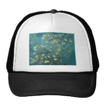 Árvore de amêndoa de florescência - Van Gogh Bonés
