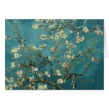 Árvore de amêndoa de florescência - Van Gogh Cartões
