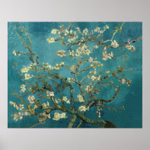 Árvore de amêndoa de florescência - Van Gogh Poster