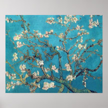 Árvore de amêndoa de florescência Van Gogh Posteres